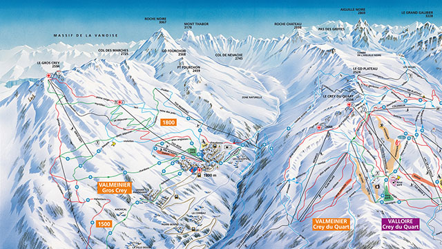 Valmeinier Piste Map